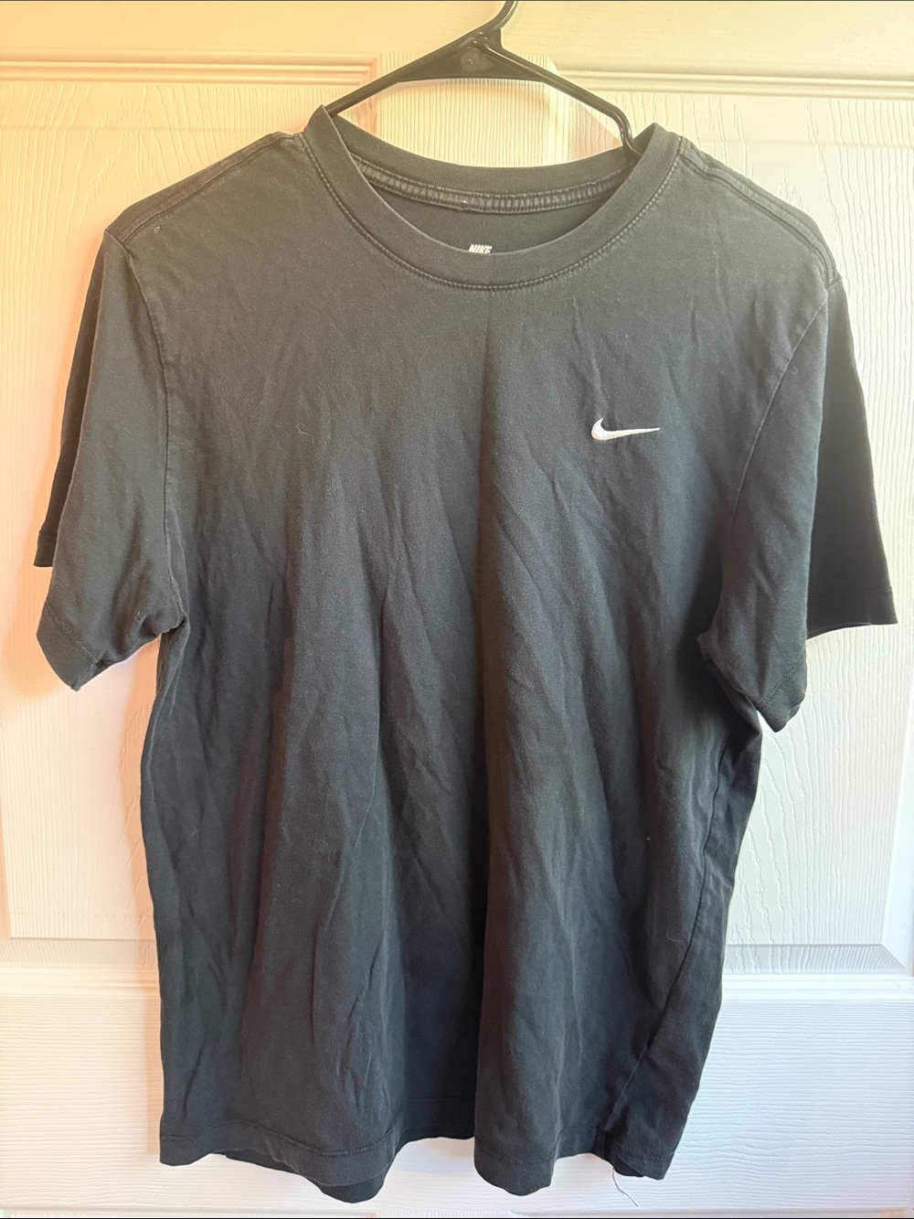 Nike Black Short-Sleeve Tee with White Swoosh